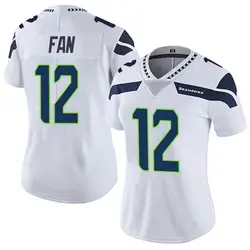 Nike 12th Fan Seattle Seahawks Women's Limited White Vapor Untouchable Jersey