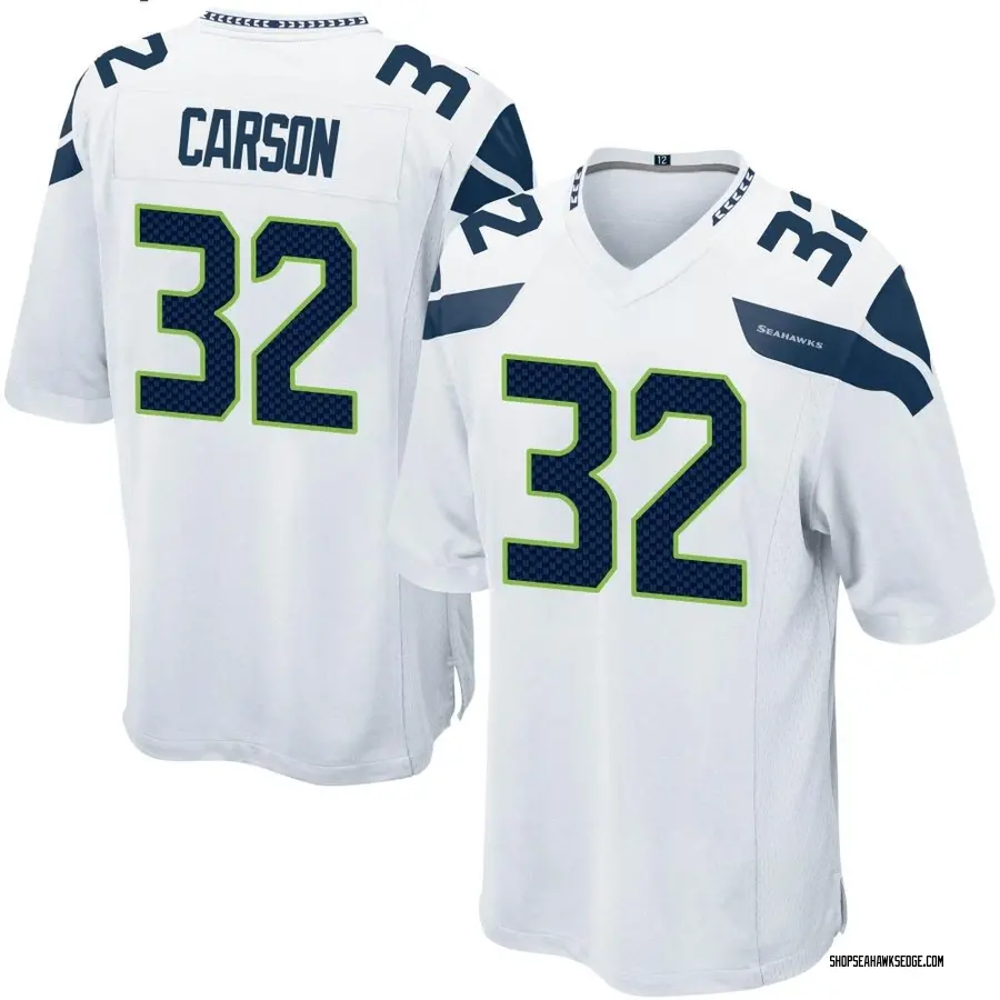 Seattle Seahawks Youth Game White Jersey