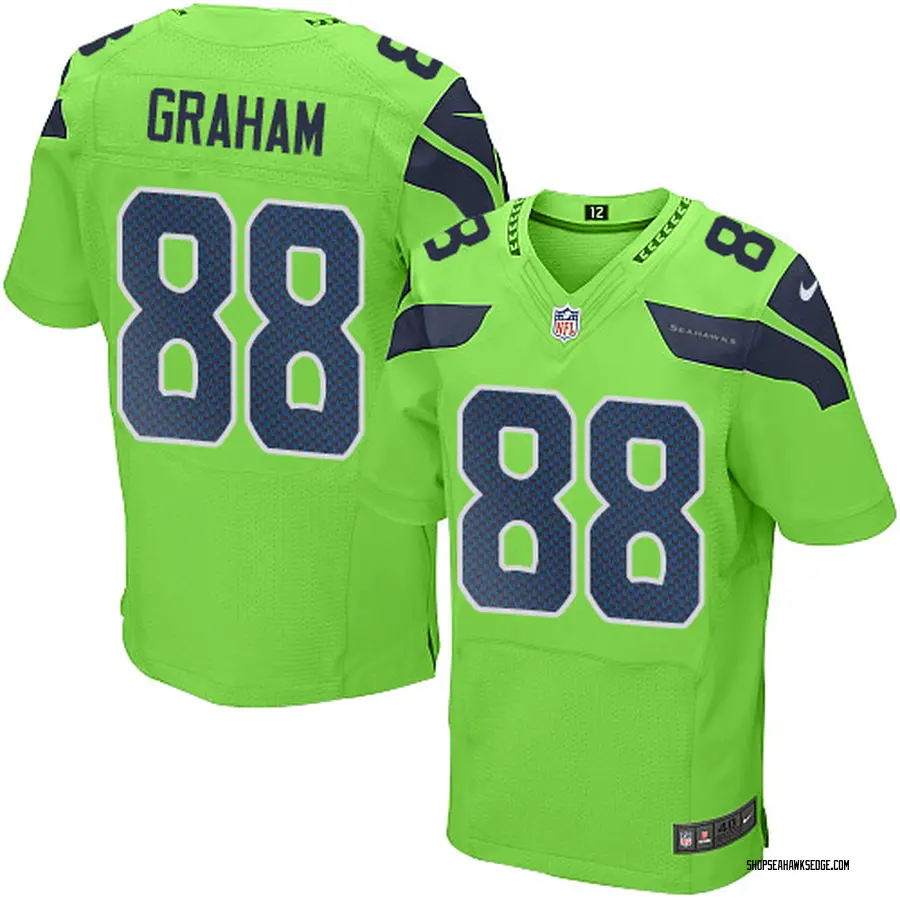 Nike Jimmy Graham Seattle Seahawks Men S Elite Green Color Rush Jersey