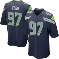 Nike Poona Ford Seattle Seahawks Men's Game Navy Team Color Jersey