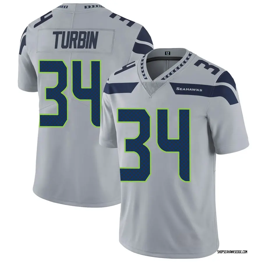 Nike Robert Turbin Seattle Seahawks Youth Limited Gray Alternate ...